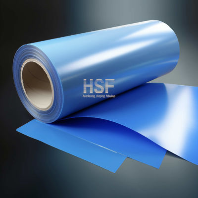 85 μM Blau MOPP Silicone Beschichtete Freisetzungsfolie für Lebensmittelverpackungen, Laminationen, Klebebandetiketten, industrielle Anwendungen