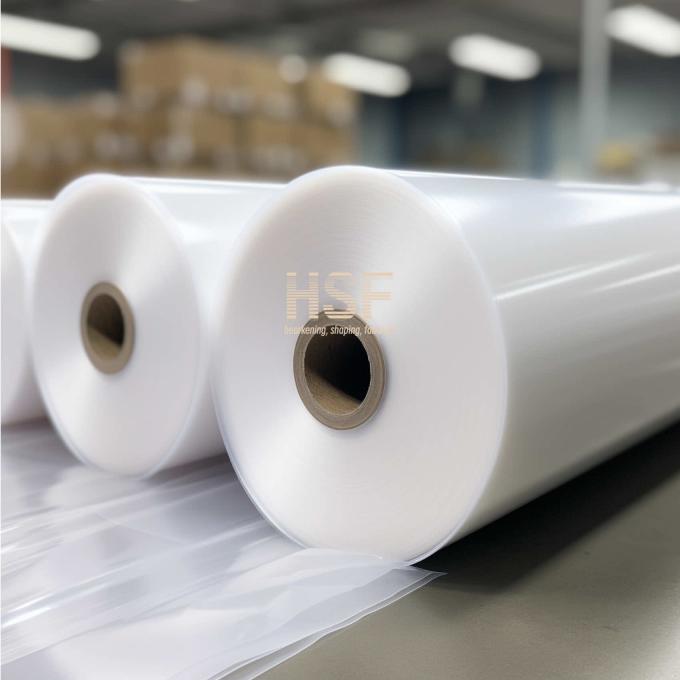 Close-up view of 80Î¼m HDPE Film thickness and surface detail