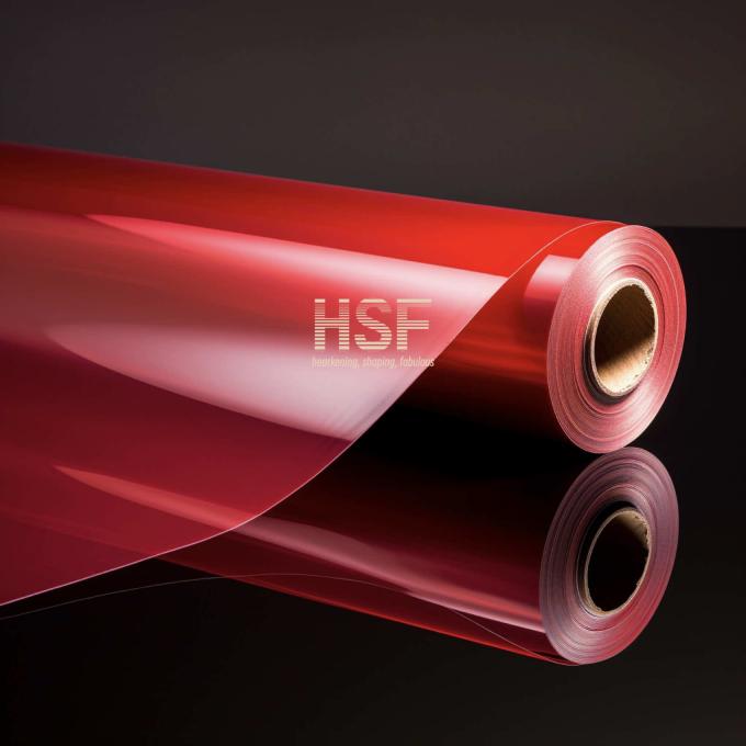 50μm Opaque Red PET Fluorosilicone Release Film product image showing material characteristics
